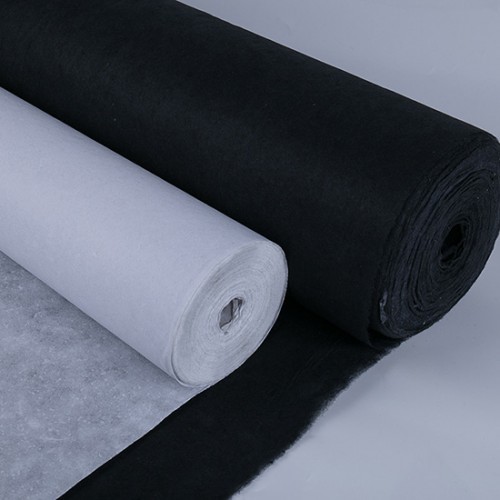 Cotton Embroidery Backing Paper, 40" x 100 Yards, White & Black