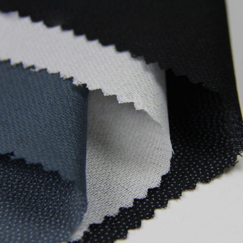Woven Fusible Interlining for Garments, 60" x 100 Yards, Black & White & Grey
