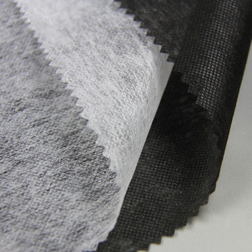 Lightweight Non Woven Fusible Interfacing, 40" x 100 Yards, White & Black