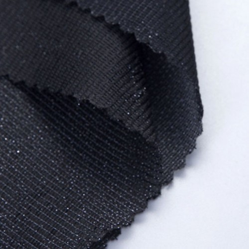 Medium Weight Tricot Fusing Fabric, 60" x 100 Yards, White & Black